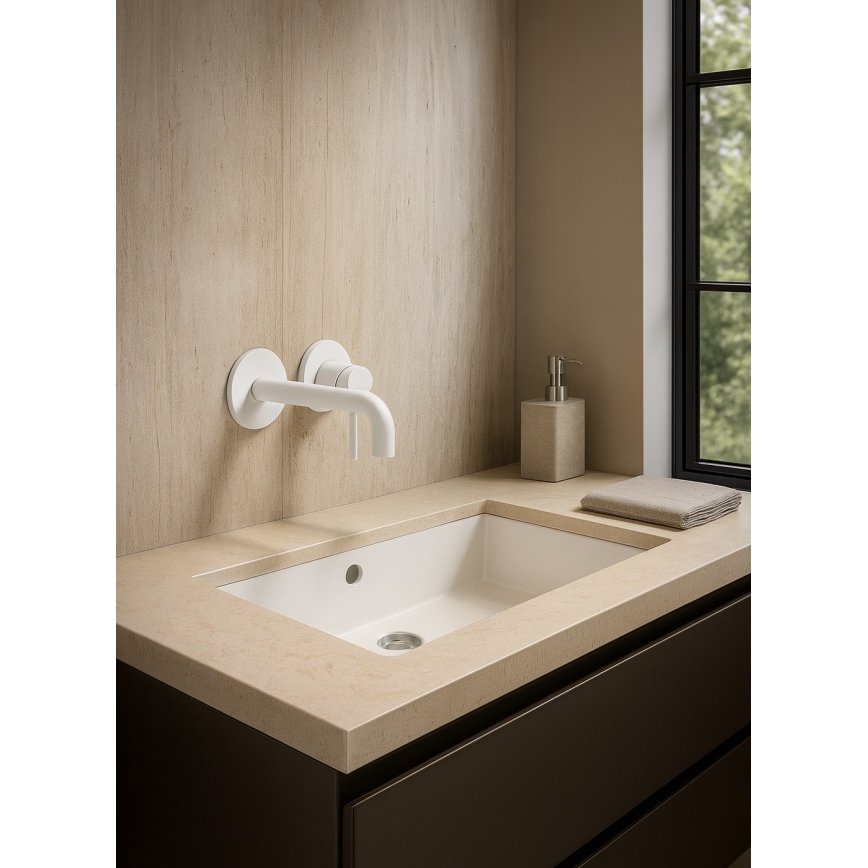 Paffoni - LIGHT Matte White Built-in Basin Mixer