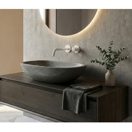 Paffoni - LIGHT Matte White Concealed Washbasin Mixer