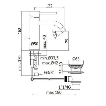 Paffoni - LIGHT stainless steel basin mixer