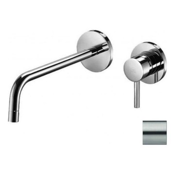 Paffoni - LIGHT Washbasin Mixer for Concealed Installation, Stainless Steel