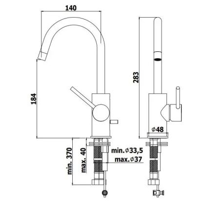 Paffoni - LIGHT Washbasin Mixer, Gold