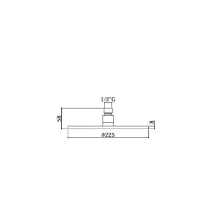 Paffoni - MASTER Overhead Shower Ø 22.5 cm, Polished Chrome