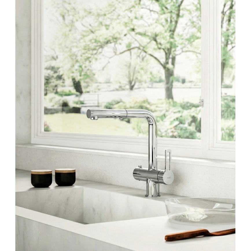 Paffoni - RINGO 29.2 cm Kitchen Faucet with Pull-Out Spray