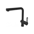 Paffoni - RINGO kitchen sink faucet with pull-out spray head, black