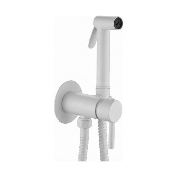 Paffoni - RINGO WEST wall-mounted set with handheld bidet spray for concealed installation, white
