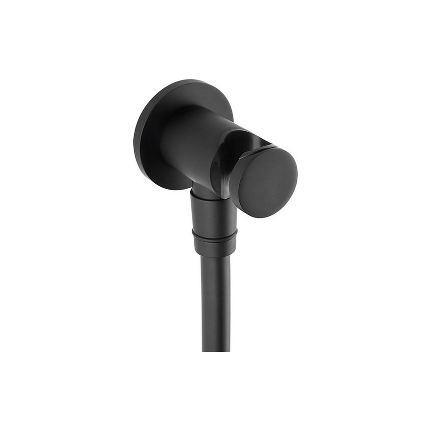 Paffoni - ROUND In-wall Shower, Black