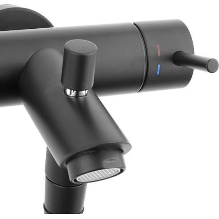 Paffoni - ROUND In-wall Shower, Black