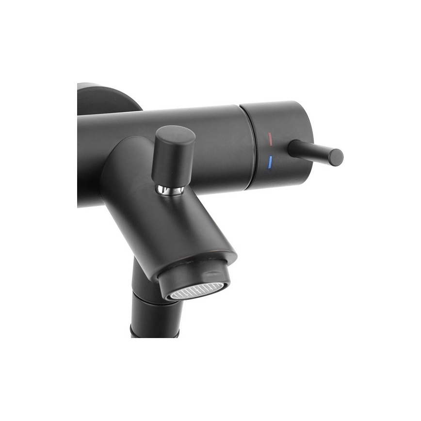 Paffoni - ROUND In-wall Shower, Black