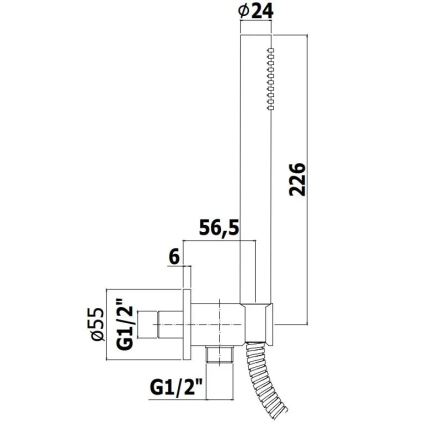 Paffoni - ROUND Matte Black Shower Set