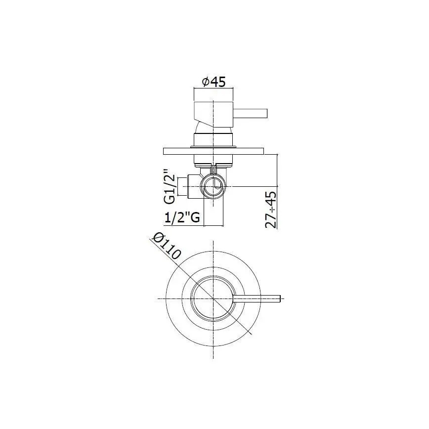 Paffoni - Shower mixer for concealed installation LIGHT matte white
