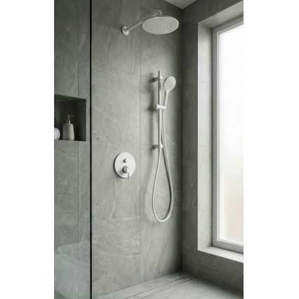 Paffoni - Shower mixer for concealed installation LIGHT matte white