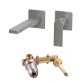 Paffoni - TANGO basin mixer for concealed installation, stainless steel