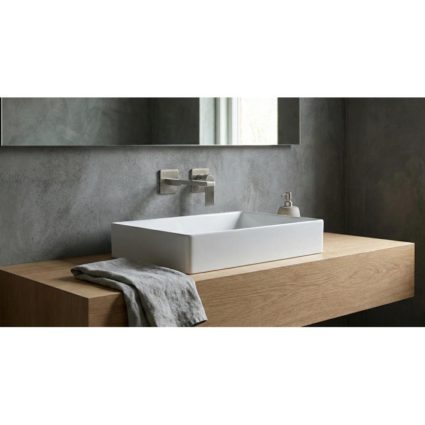 Paffoni - TANGO basin mixer for concealed installation, stainless steel