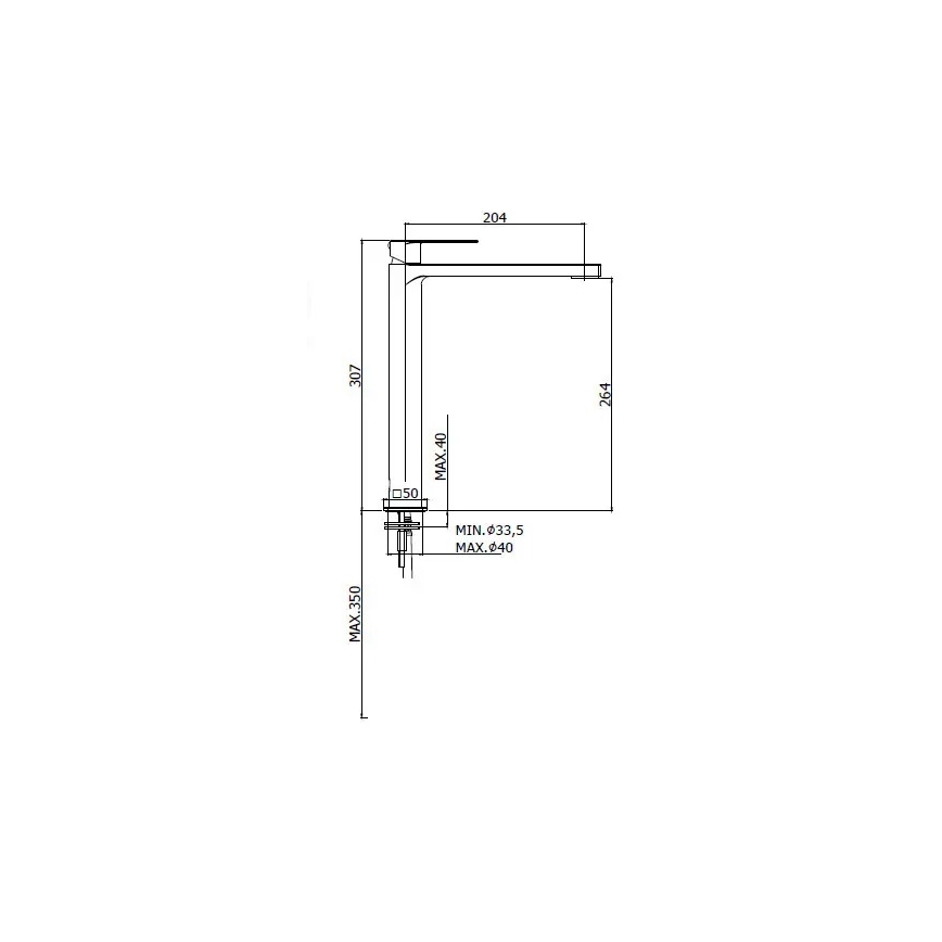 Paffoni - TANGO Basin Mixer, Matte Chrome