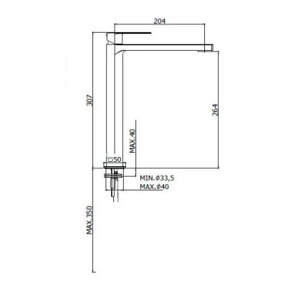 Paffoni - TANGO Basin Mixer, Stainless Steel