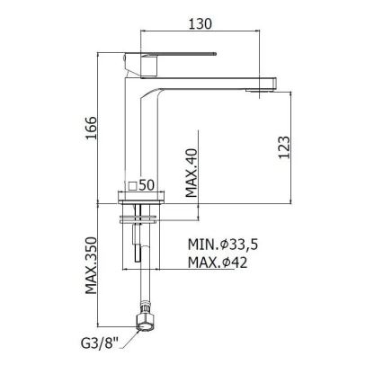 Paffoni - TANGO Basin Mixer, Stainless Steel