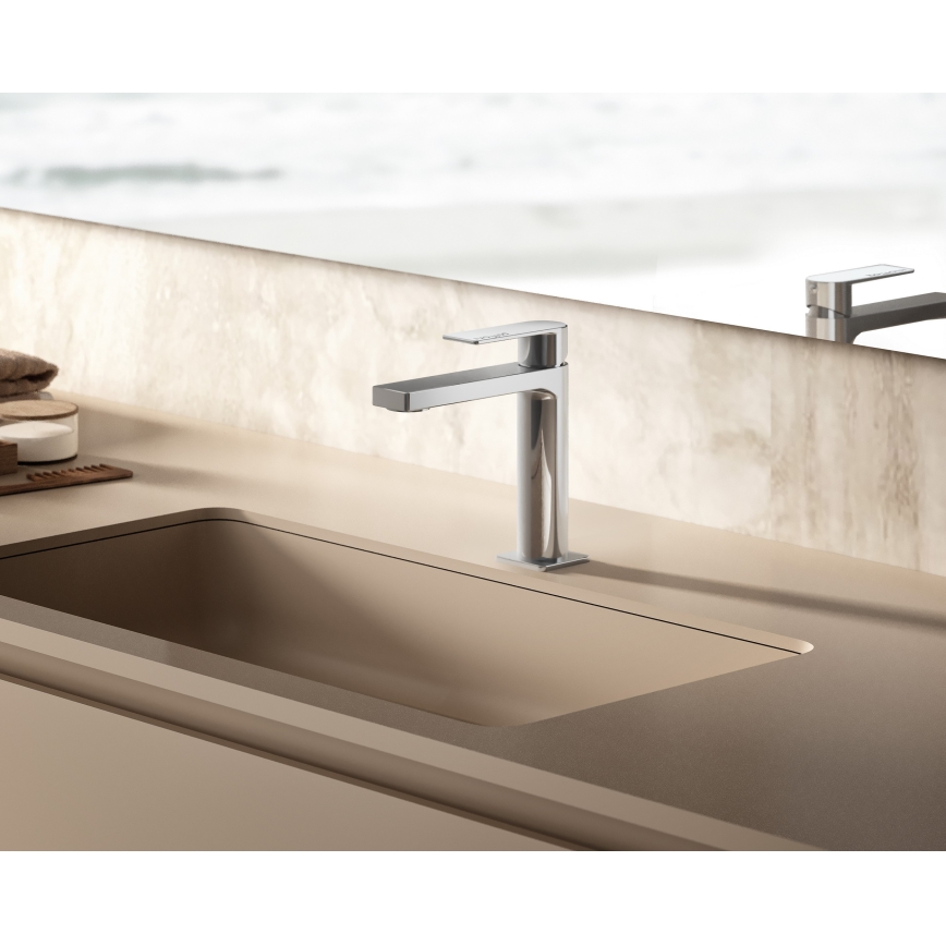 Paffoni - TANGO Basin Mixer, Stainless Steel