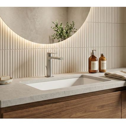 Paffoni - TANGO basin mixer with pop-up waste, stainless steel