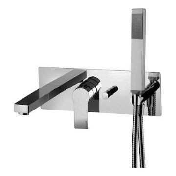 Paffoni - TANGO bath set with mixer for concealed installation, polished chrome
