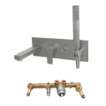 Paffoni - TANGO Built-in Bath Mixer Set, Stainless Steel