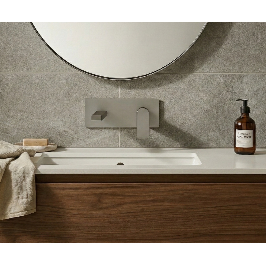 Paffoni - TANGO Built-in Washbasin Mixer, Stainless Steel