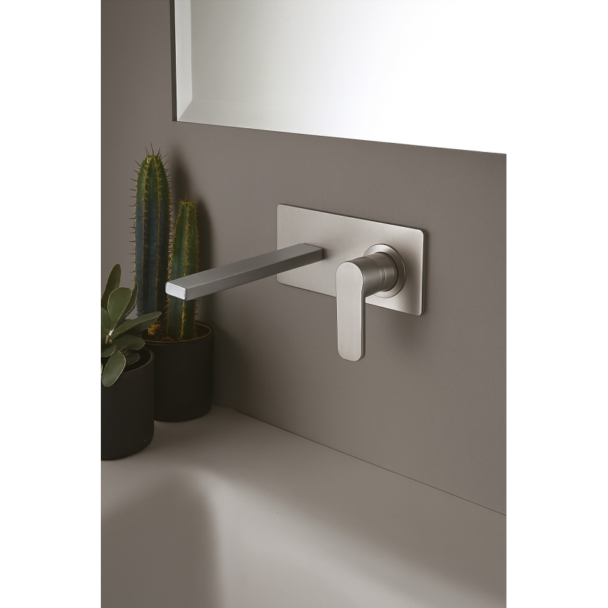 Paffoni - TANGO Concealed Basin Mixer, Stainless Steel