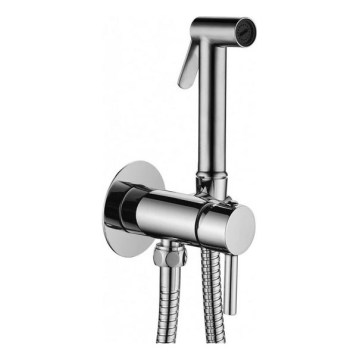 Paffoni - Wall-mounted set with handheld bidet sprayer for concealed installation KIT polished chrome