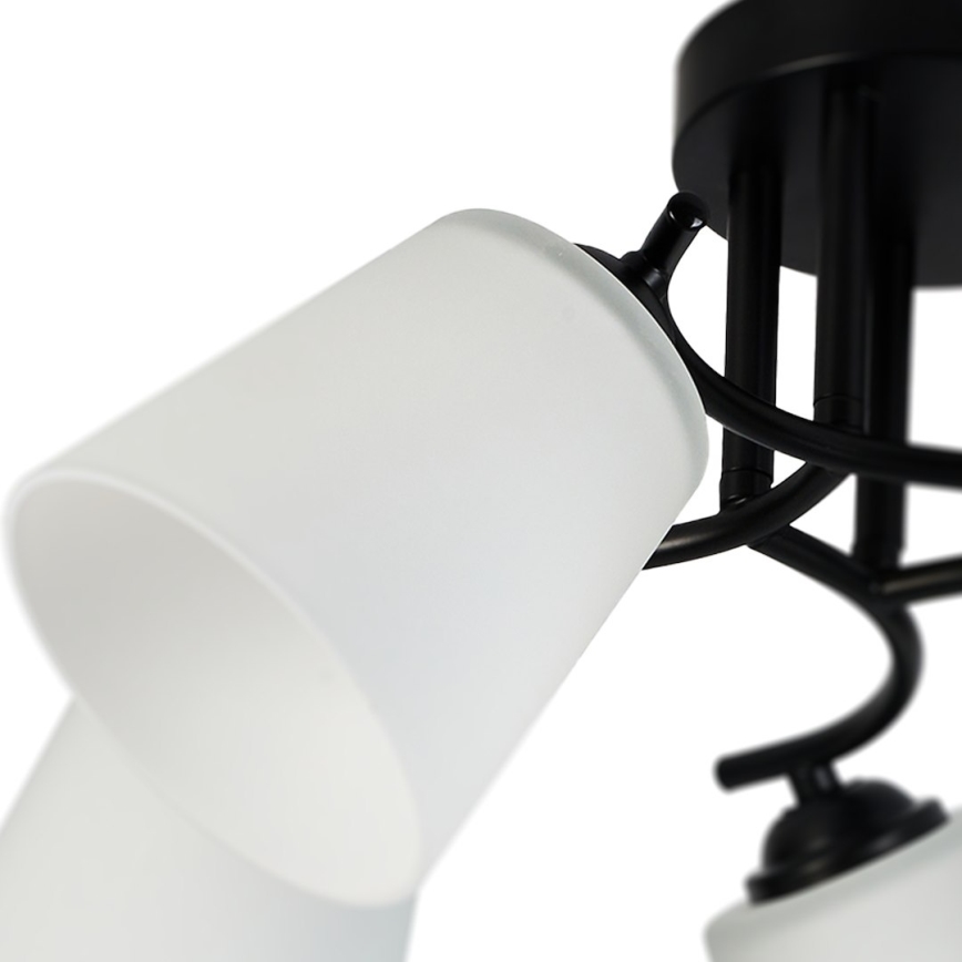 PAFOS Flush-mount Chandelier 5xE27/15W/230V, Black