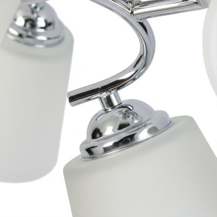 PAFOS Flush-Mount Chandelier 5xE27/15W/230V, Glossy Chrome