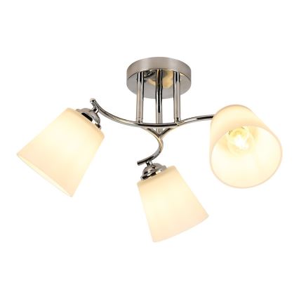 PAFOS Flush-mounted chandelier 3xE27/15W/230V Polished chrome