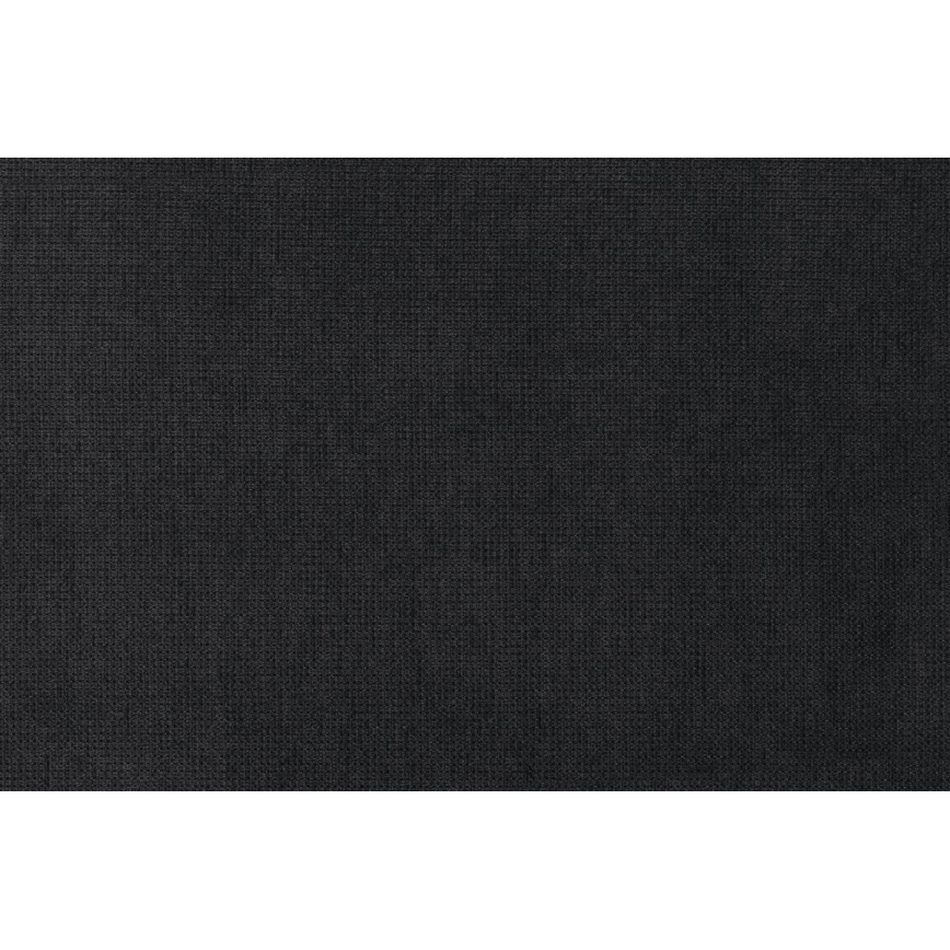 PALERMO Right-Hand Black Sofa Bed with Storage and Ottoman