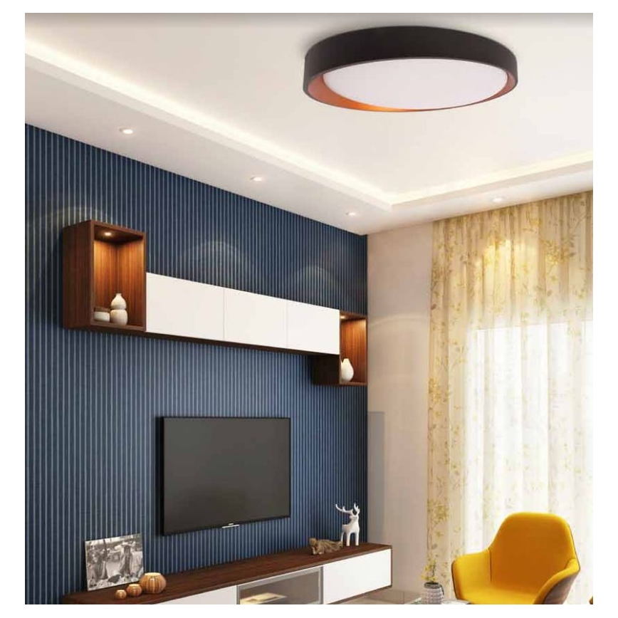 LED Ceiling light ADEL LED/40W/230V ø 50 cm black