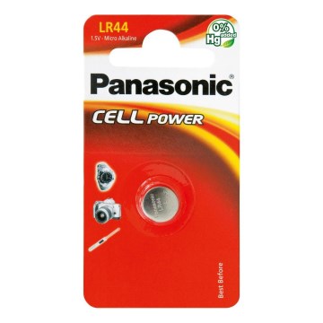 Panasonic - 1 pcs Alkaline button battery LR44 1,5V 120 mAh