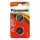 Panasonic - 2 pcs Lithium button cell battery CR2016 3V 72 mAh