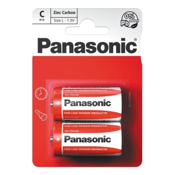 Panasonic - 2 pcs Zinc-carbon battery C 1,5V