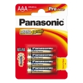 Panasonic - 4 pcs Alkaline battery AAA Pro Power 1,5V 1200 mAh