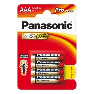 Panasonic - 4 pcs Alkaline battery AAA Pro Power 1,5V 1200 mAh