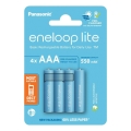 Panasonic - 4 pcs Rechargeable battery AAA Eneloop Lite 550 mAh