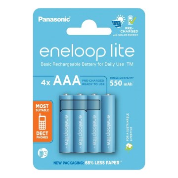 Panasonic - 4 pcs Rechargeable battery AAA Eneloop Lite 550 mAh