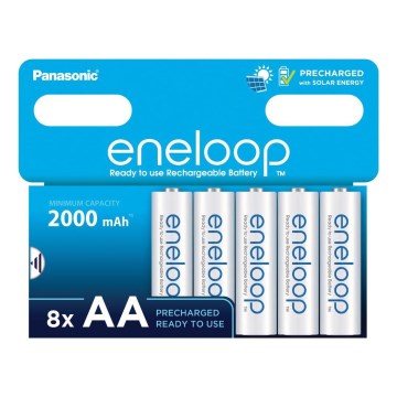 Panasonic - 8 pcs Rechargeable battery AA Eneloop 2000 mAh