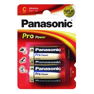 Panasonic LR14 PPG - 2pcs alkaline battery C Pro Power 1.5V