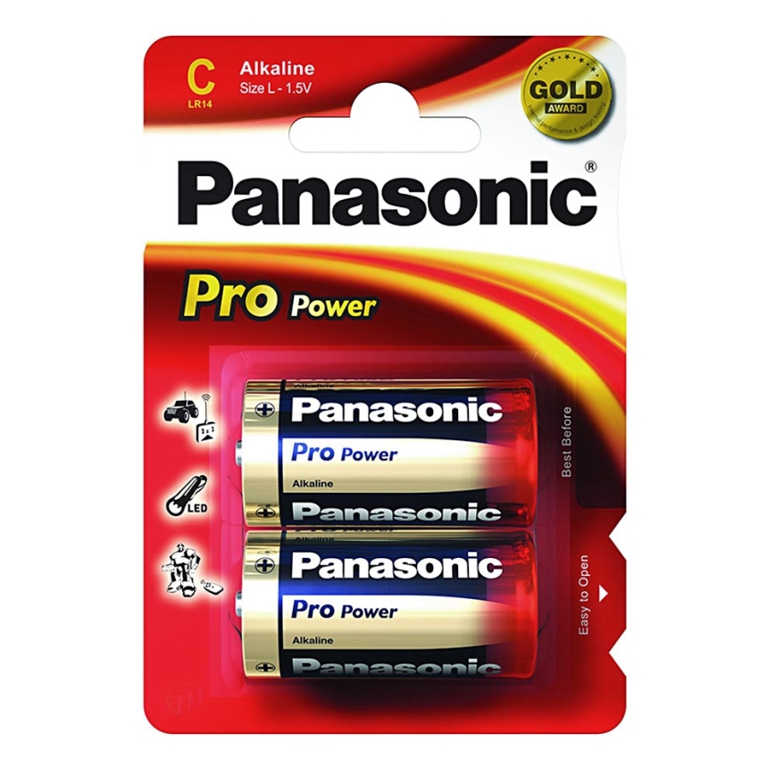 Panasonic LR14 PPG - 2pcs alkaline battery C Pro Power 1.5V