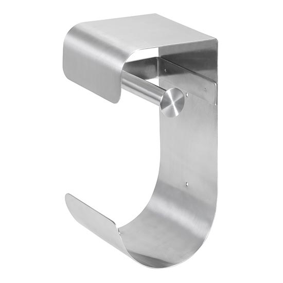 Paper Holder 12.5 x 26 cm, Stainless Steel / Silver