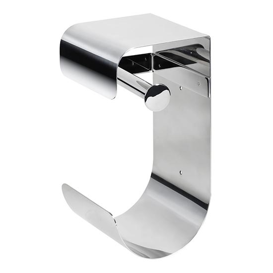 Paper holder 12,5x26 cm stainless steel/silver