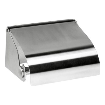 Paper holder 14x8 cm, stainless steel/silver