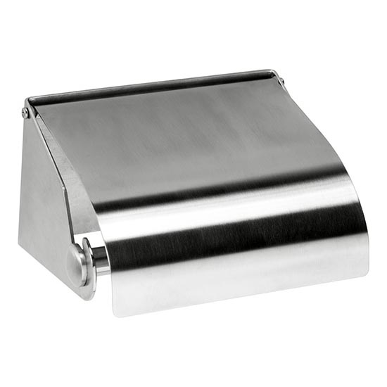 Paper holder 14x8 cm, stainless steel/silver