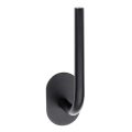 Paper holder 4.5 x 18 cm, stainless steel/black