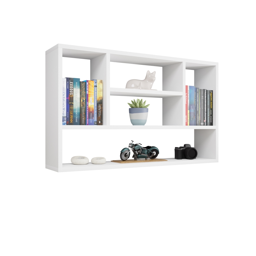 PAPIKO Wall-Mounted Shelf 100x60x20 cm, White