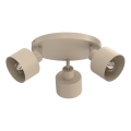 PARKLA 3xE27/15W/230V spotlight, beige