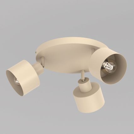 PARKLA 3xE27/15W/230V spotlight, beige